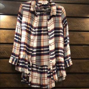 Grace and Lace flannel tunic